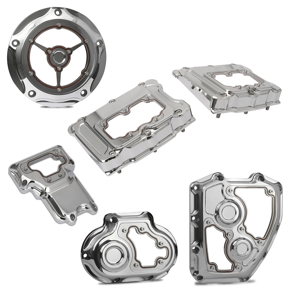 V-TWIN Clarity Transmission side cam rocker Derby covers for harley twin cam Street Glide FLHX/I Dyna Street Bob Softail 07-13
V-TWIN Clarity Transmission side cam rocker Derby covers for harley twin cam Street Glide FLHX/I Dyna Street Bob Softail 07-13