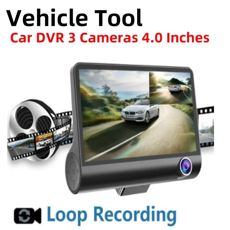 3 Camera Lens Car DVR 3-Channel Dash Cam HD 1080P Dash Camera Dual Lens Dashcam Video Recorder 24H Parking Monitoring
3 Camera Lens Car DVR 3-Channel Dash Cam HD 1080P Dash Camera Dual Lens Dashcam Video Recorder 24H Parking Monitoring