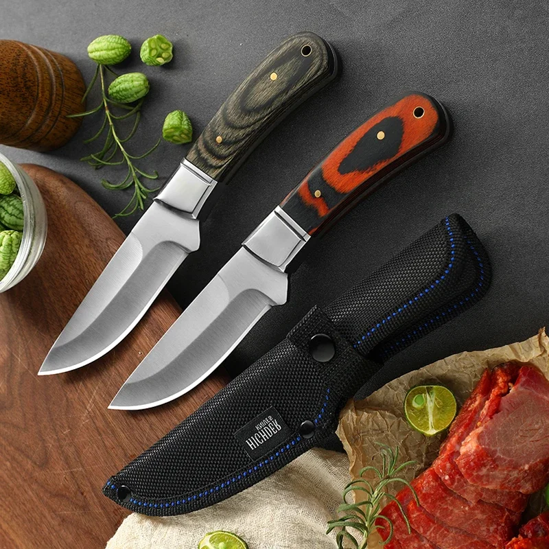 

Fruit-Knife Mongolian Hand Held Small-Knife For Lamb Eating Outdoor Portable Dining-Knife Kitchen Small-Knife With Leather Cover
