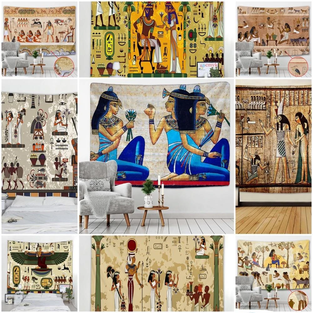 Golden Ancient Egypt Tapestry Wall Hanging Old Culture Printed Hippie Egyptian Tapestries Wall Cloth Home Decor Vintage Tapestry
Golden Ancient Egypt Tapestry Wall Hanging Old Culture Printed Hippie Egyptian Tapestries Wall Cloth Home Decor Vintage Tapestry