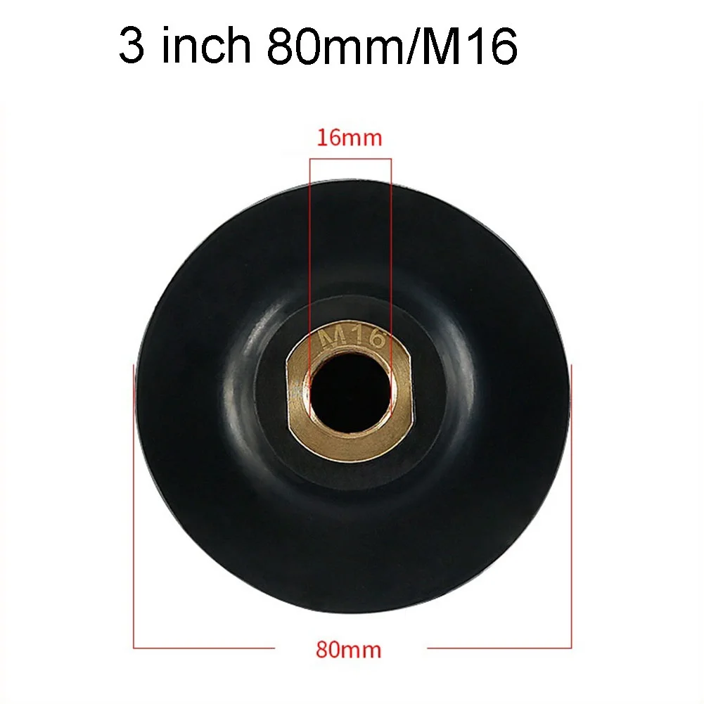 1pc Rubber Backing Pad Polishing Pad Grinding Disc Holder 3/4inch M16 Bore For Angle Grinder Electric Polisher Power Tools
1pc Rubber Backing Pad Polishing Pad Grinding Disc Holder 3/4inch M16 Bore For Angle Grinder Electric Polisher Power Tools
