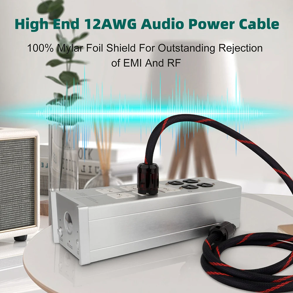 Аудиокабель питания переменного тока D507 12AWG HiFi, высокочистый аудиофильный шнур питания OFC с 3-дюймовым красным разъемом из чистой меди, разъем IEC
Аудиокабель питания переменного тока D507 12AWG HiFi, высокочистый аудиофильный шнур питания OFC с 3-дюймовым красным разъемом из чистой меди, разъем IEC