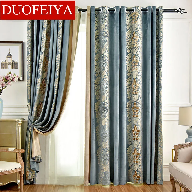 Curtains for Living Dining Room Bedroom European Style Luxury Full Blackout Curtains Jacquard Fabric Morden Tulle
Curtains for Living Dining Room Bedroom European Style Luxury Full Blackout Curtains Jacquard Fabric Morden Tulle