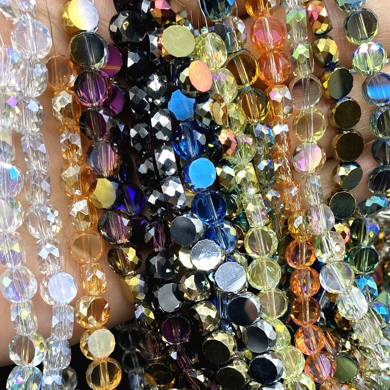 72pcs(a string) 4x8mm faceted oblate beads Crystal Glass Electroplating Beads for Charms Bracelet Necklac Jewelry Making DIY
72pcs(a string) 4x8mm faceted oblate beads Crystal Glass Electroplating Beads for Charms Bracelet Necklac Jewelry Making DIY