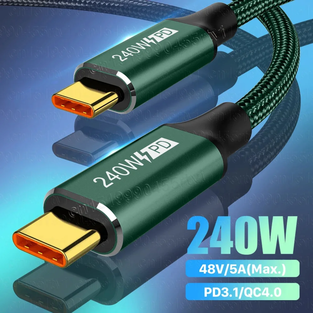 Кабель зарядный PD 240 Вт Type-C на Type-C, 100 Вт, для Samsung, Huawei, Xiaomi, OPPO, Oneplus, Macbook, iPad
Кабель зарядный PD 240 Вт Type-C на Type-C, 100 Вт, для Samsung, Huawei, Xiaomi, OPPO, Oneplus, Macbook, iPad