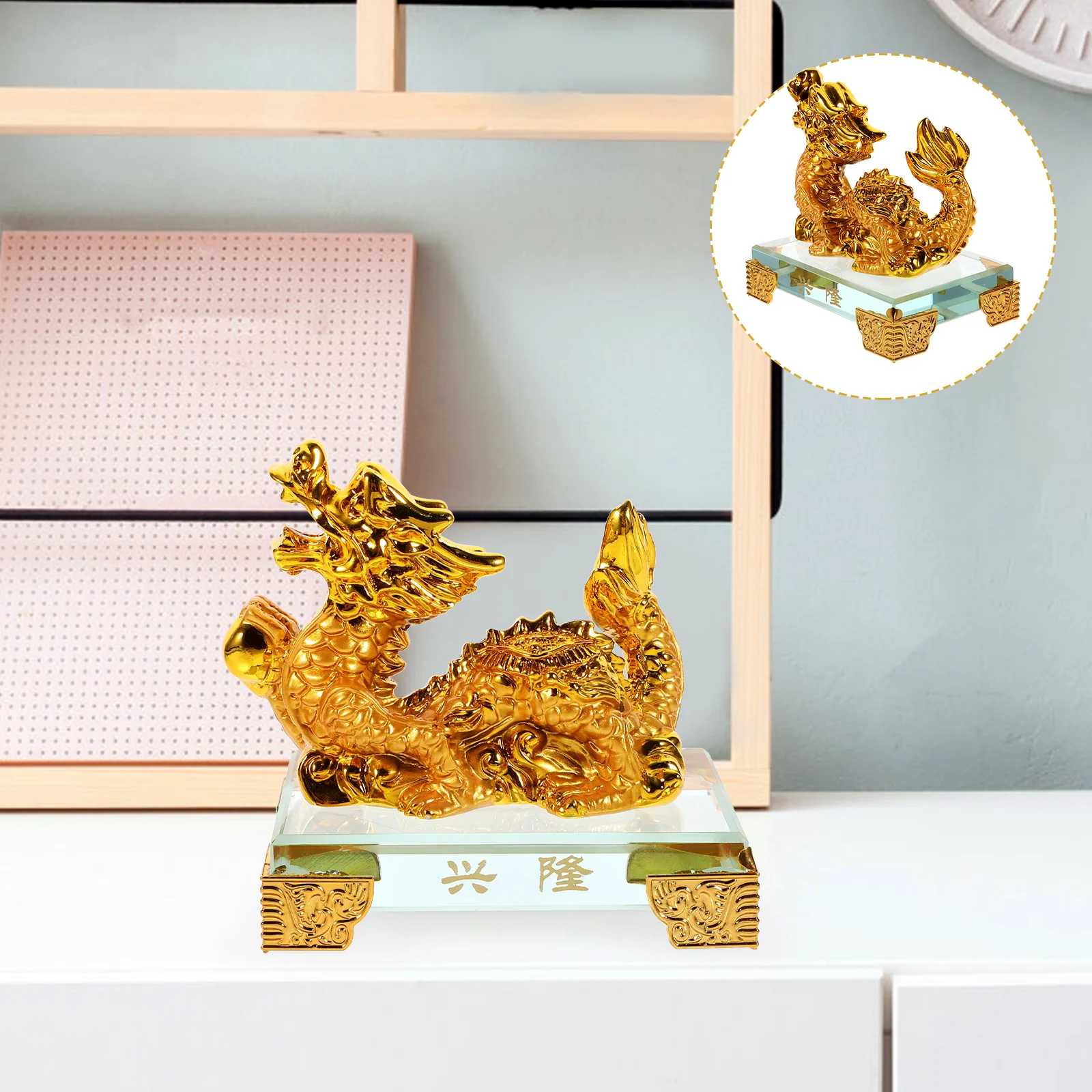 Animal Decor Resin Craft Figurine Cabinet Statue Dragon Chinese Ornament Indoor Desktop
Animal Decor Resin Craft Figurine Cabinet Statue Dragon Chinese Ornament Indoor Desktop