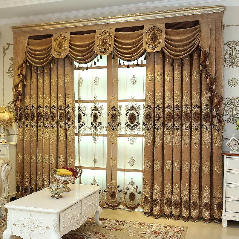Elegant European Luxury Sheer Curtain for Bedroom Villa Embroidered Coffee Brown Floral Balcony Window Treatment Drapes
Elegant European Luxury Sheer Curtain for Bedroom Villa Embroidered Coffee Brown Floral Balcony Window Treatment Drapes