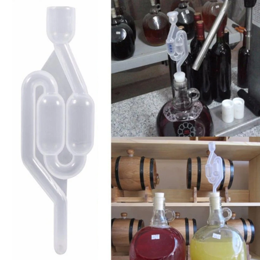 Fermentation Airlock Valve Exhaust Sealing Element Airlocks For Home Make Wine Alcohol Fermentation Prevent Oxidation 17cm
Fermentation Airlock Valve Exhaust Sealing Element Airlocks For Home Make Wine Alcohol Fermentation Prevent Oxidation 17cm