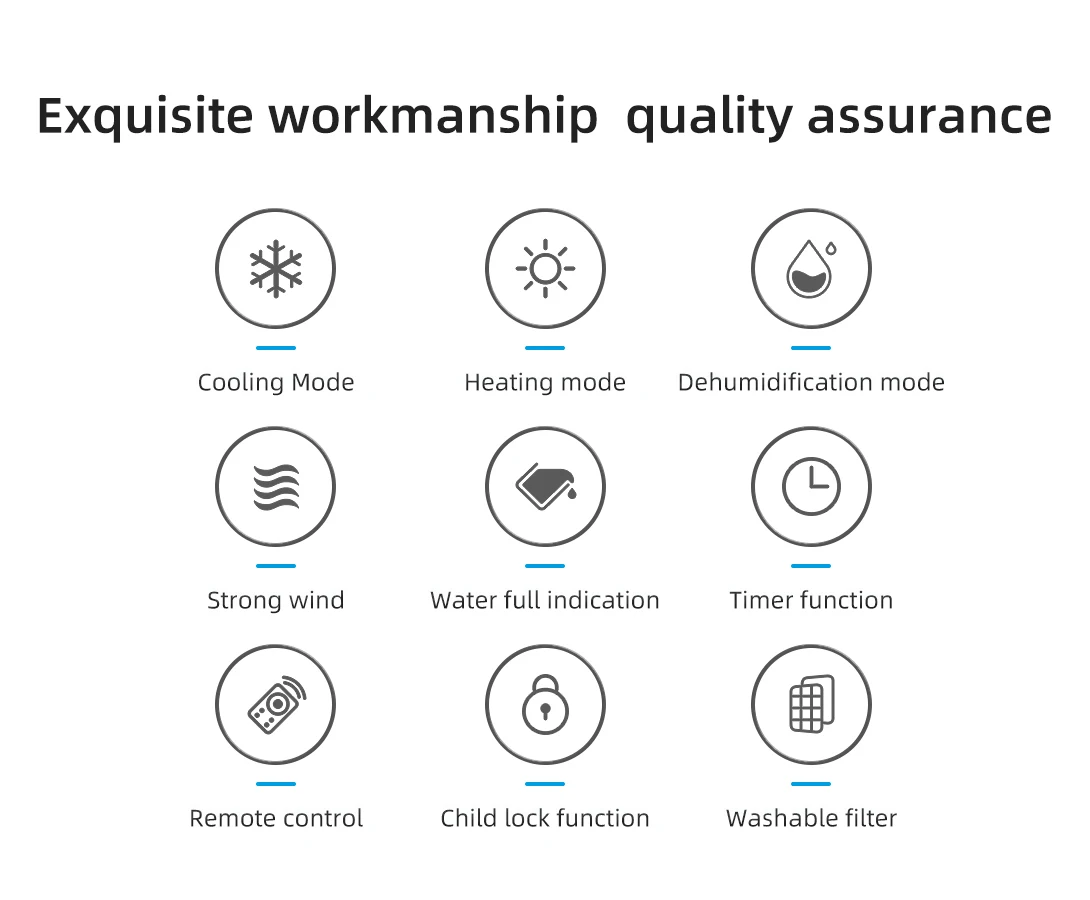 8000 BTU Portable Cooling Heating Mobile AC Hotel Room Air Conditioner for Household 8000 BTU Portable Cooling Heating Mobile AC Hotel Room Air Conditioner for Household