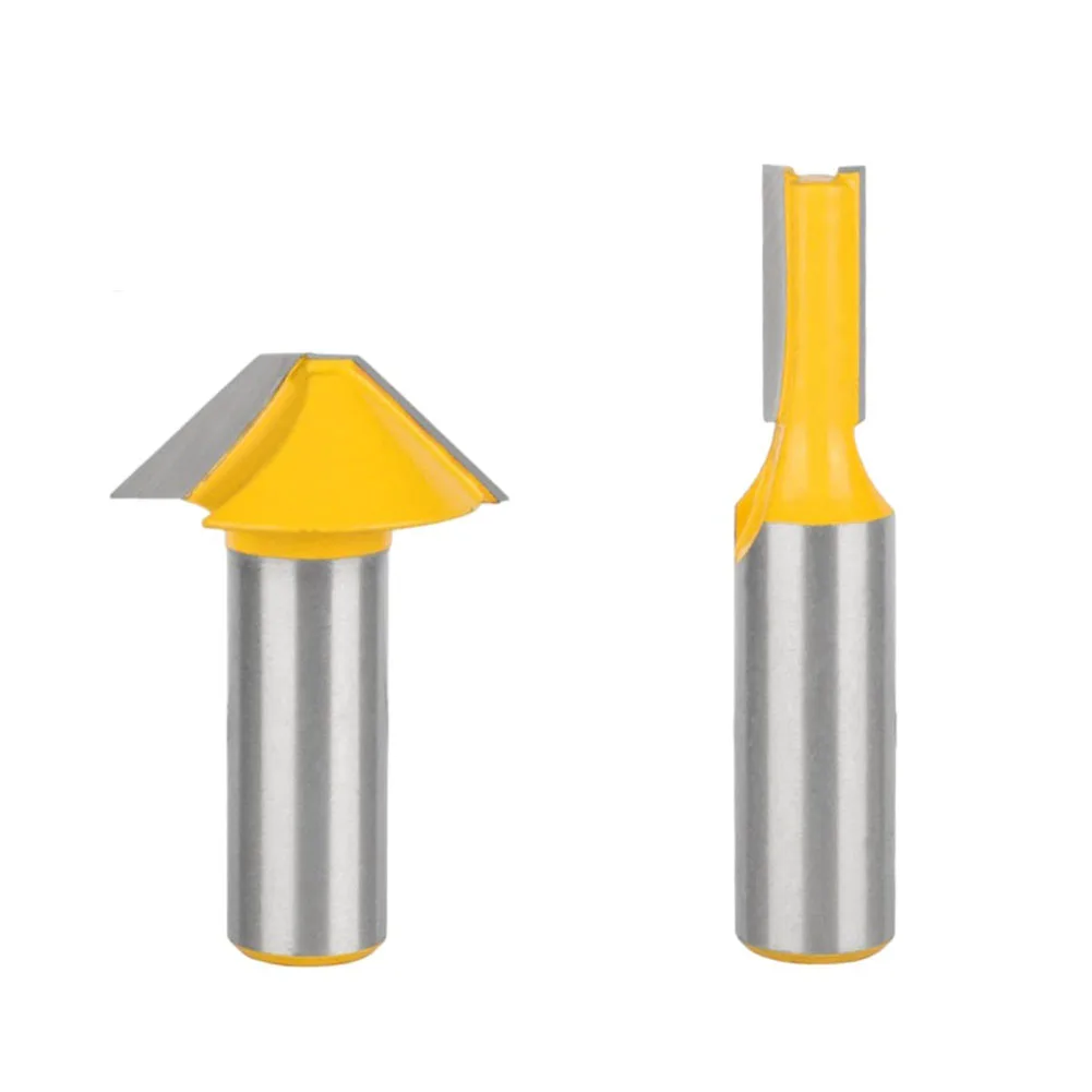 2pcs 12/12.7mm Shank Router Bit Flat V-Groove Bit Straight Bit Milling Cutters Router Bit For Wood Door Window Woodworking Tools
2pcs 12/12.7mm Shank Router Bit Flat V-Groove Bit Straight Bit Milling Cutters Router Bit For Wood Door Window Woodworking Tools