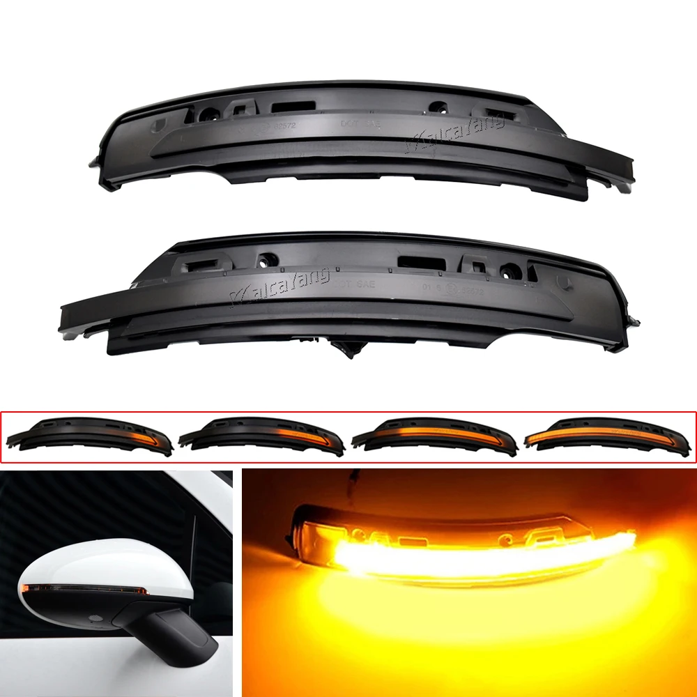 

For Porsche Macan 2014 2015 2016 2017 2018 2019 2020 LED Dynamic Flowing Turn Signal Light Side Mirror Indicator Flasher Lamp