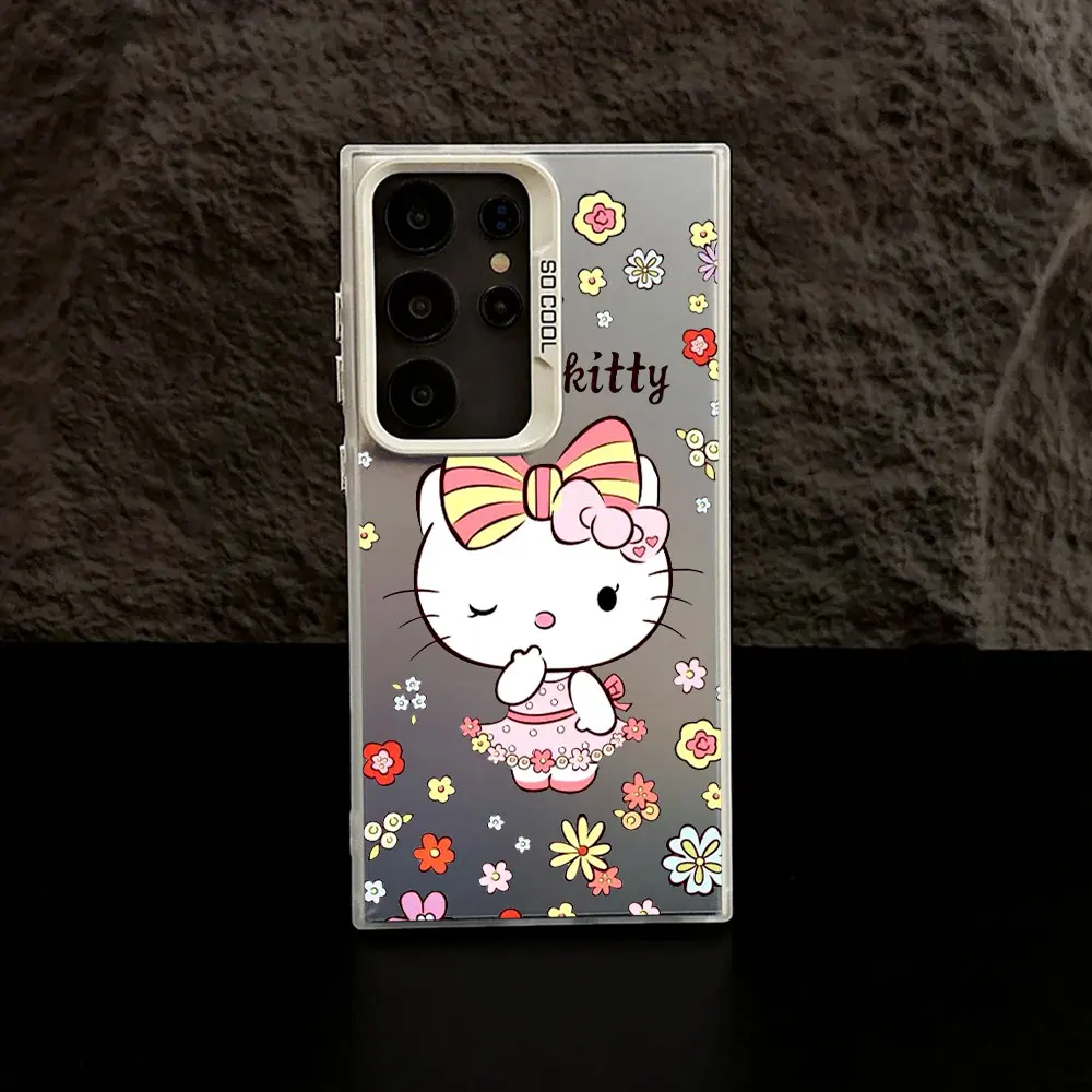 Cute Hello Kitty Flower S25 Case For Samsung S25 S24 Ultra Funda For Galaxy S23 S22 S21 FE S20 Ultra Plus Shockproof Phone Cover Cute Hello Kitty Flower S25 Case For Samsung S25 S24 Ultra Funda For Galaxy S23 S22 S21 FE S20 Ultra Plus Shockproof Phone Cover