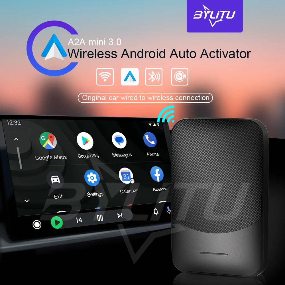 Wireless Android Auto Adapter Carplay Wireless Dongle support BT WiFi Auto Connect For Cars With Wired Carplay and Android Auto
Wireless Android Auto Adapter Carplay Wireless Dongle support BT WiFi Auto Connect For Cars With Wired Carplay and Android Auto