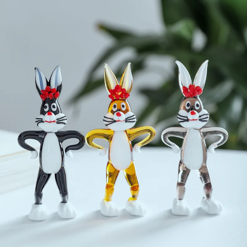 Glass Naughty Standing Rabbit Handmade Crafts Animal Tabletop Landscape Widget Mini Decor Interior Decoration Gifts for Kids
Glass Naughty Standing Rabbit Handmade Crafts Animal Tabletop Landscape Widget Mini Decor Interior Decoration Gifts for Kids