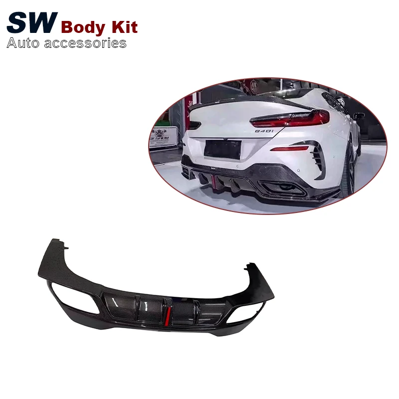Carbon Fiber KB Style Rear Diffuser For BMW G14 8 Series G15 G16 Upgrade Rear Bumper Splitter Lip Diffuser Cover Trim
Carbon Fiber KB Style Rear Diffuser For BMW G14 8 Series G15 G16 Upgrade Rear Bumper Splitter Lip Diffuser Cover Trim