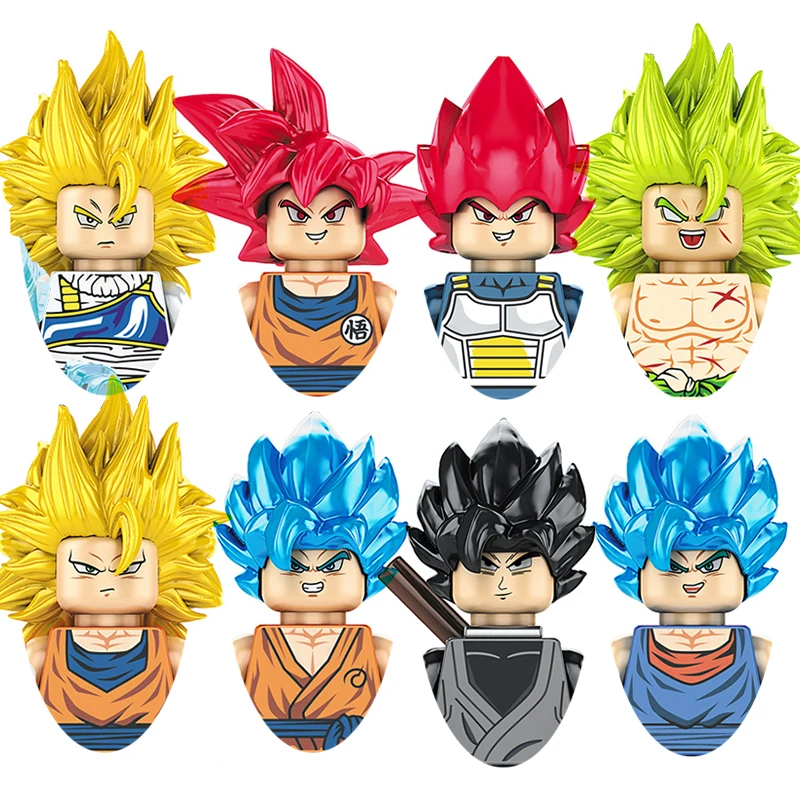 New KF6142 Dragon Ball Building Blocks Son Goku Vegeta Broli Bricks Anime Mini Action Figures Heads Assembly Toys Kids Gifts
New KF6142 Dragon Ball Building Blocks Son Goku Vegeta Broli Bricks Anime Mini Action Figures Heads Assembly Toys Kids Gifts