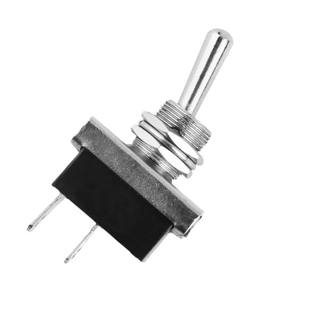 

Black+Silver Rocker Switch ON/OFF 1/5pcs 10A 12V 25A 50mΩ Max Car Dash Duty Flick Switches For 12.5mm Round Hole
