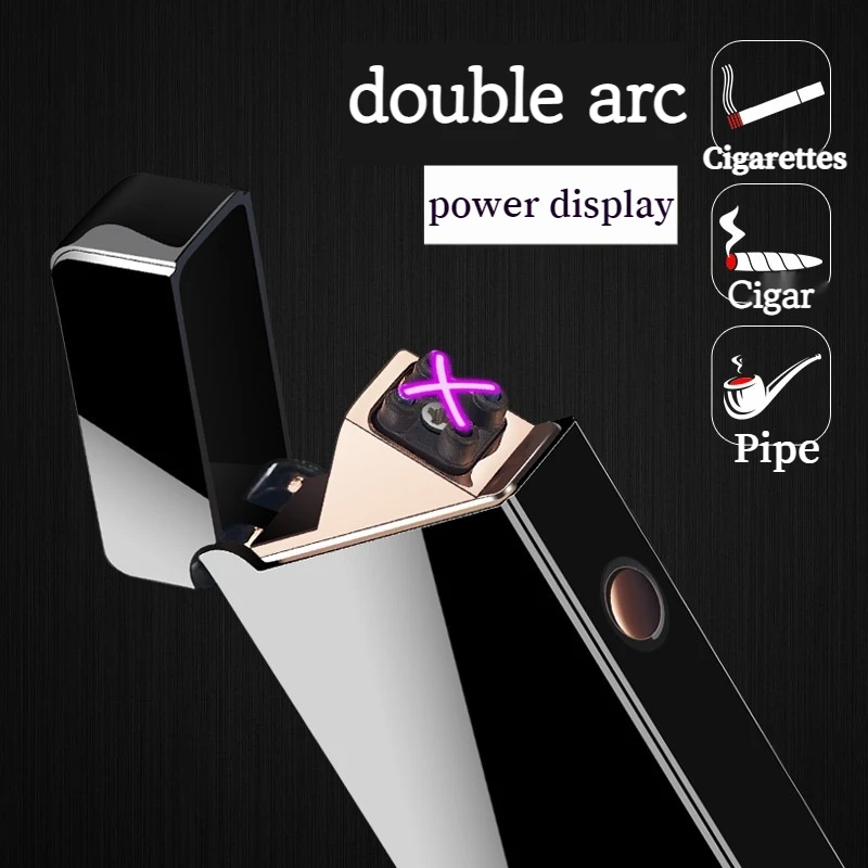 2023 New Hot Dual Arc USB Rechargeable Power Display Lighter Kitchen Outdoor Metal Windproof Portable Igniter Tools Men's Gife
2023 New Hot Dual Arc USB Rechargeable Power Display Lighter Kitchen Outdoor Metal Windproof Portable Igniter Tools Men's Gife