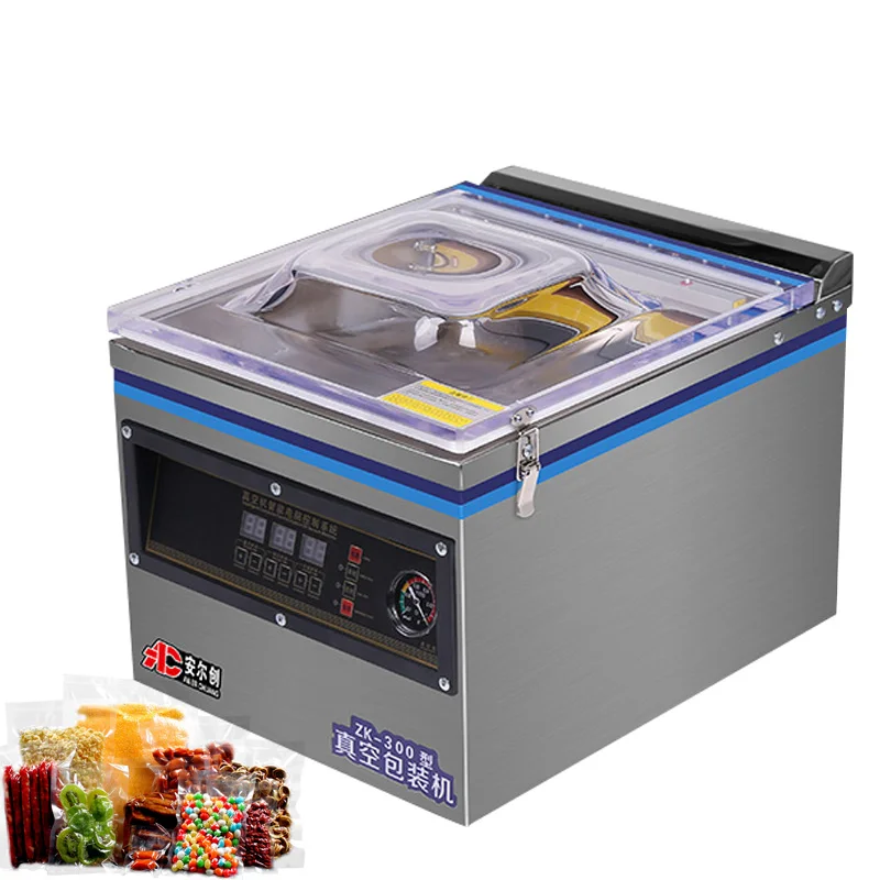 

Free shipping 110V/220V Automatic Food Vacuum Machine Sealer Wet And Dry Commercial Home Vegetable Fruit Meat Packing Machine
