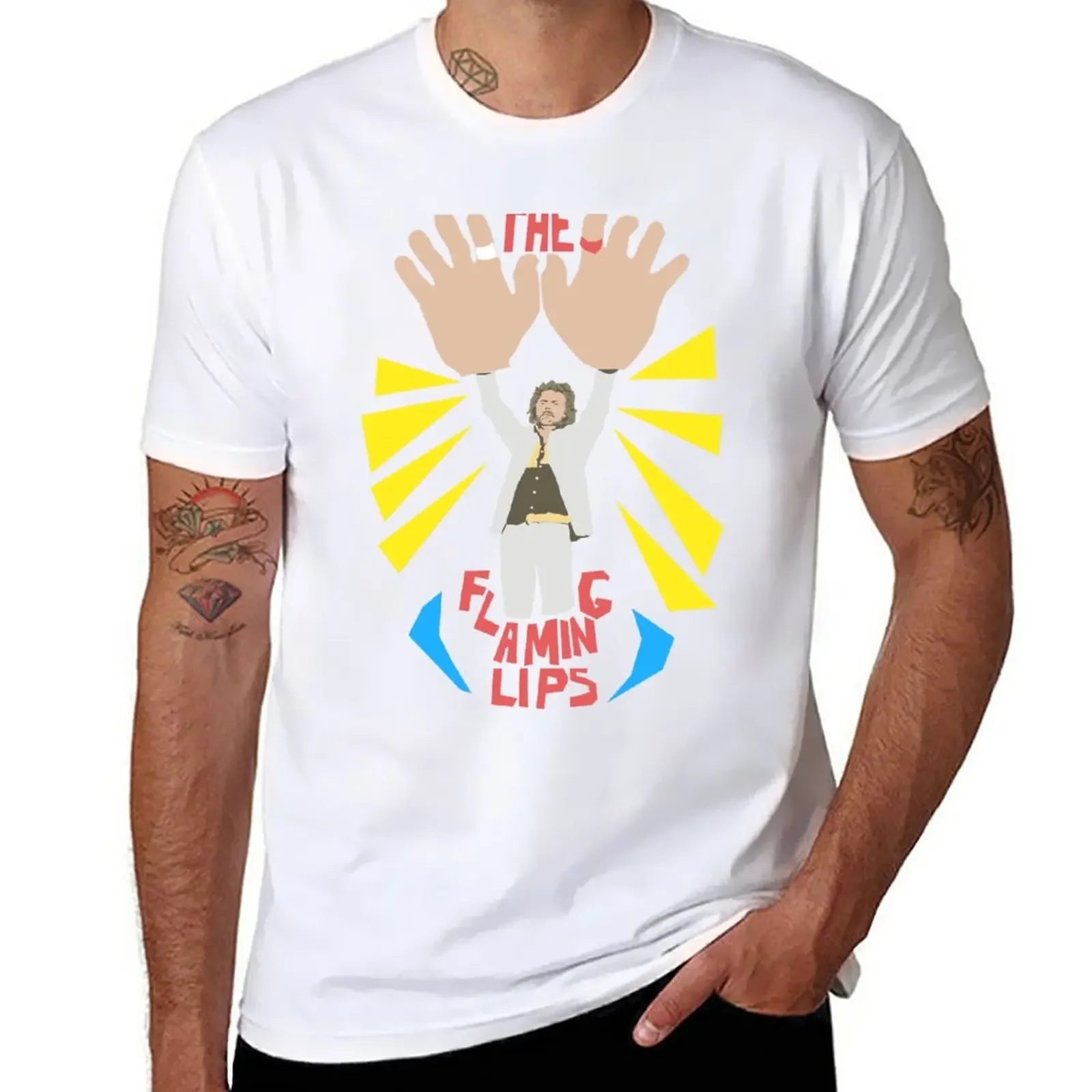 

The flaming lips - big hands T-Shirt aesthetic clothes plain anime clothes mens graphic t-shirts hip hop