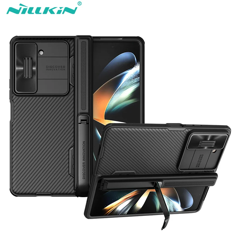 

For Samsung Galaxy Z Fold 5 Case NILLKIN CamShield Fold Case 360°Full Protection Slide Camera Cover With Kickstand For Z Fold 5