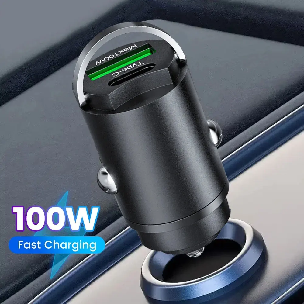 Mini 100W USB Car Charger Type C QC3.0 PD Car Chargers Fast Charging Car Phone Charger Adapter Car Accessories Usb for Car
Mini 100W USB Car Charger Type C QC3.0 PD Car Chargers Fast Charging Car Phone Charger Adapter Car Accessories Usb for Car