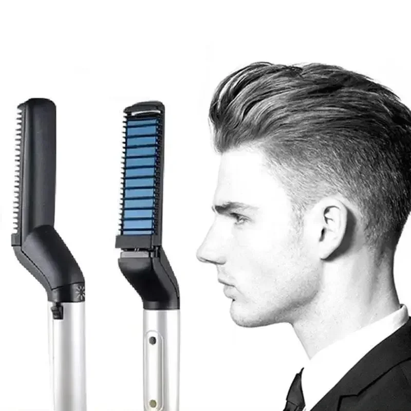 

Multifunctional Electric Hair Comb Brush Beard Straightener Beard Straightening Comb Straight Hair Curler Styling Tools