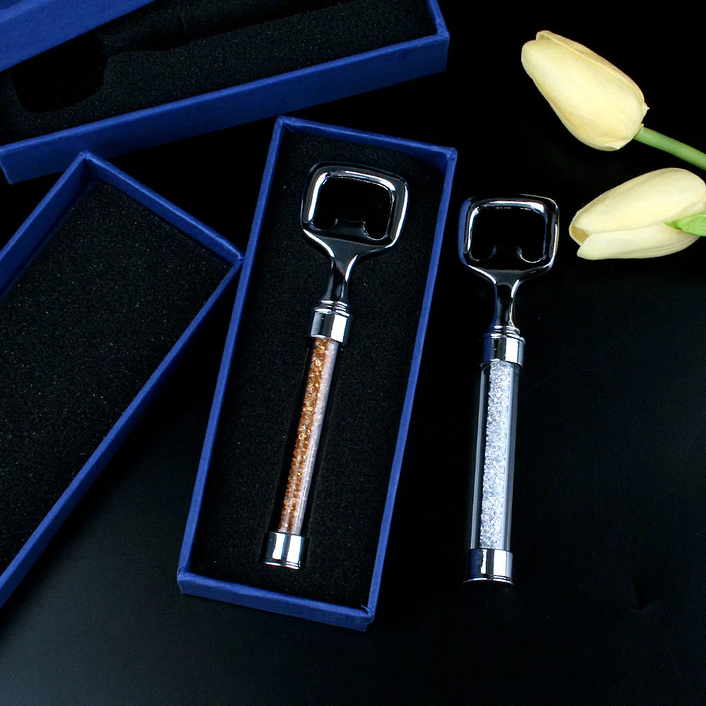 Sparkling Crystal Rhinestone Stainless Steel Beer Opener Kitchen Tools Bar Accessories Beer Starter Portable Metal Bottle Opener
Sparkling Crystal Rhinestone Stainless Steel Beer Opener Kitchen Tools Bar Accessories Beer Starter Portable Metal Bottle Opener