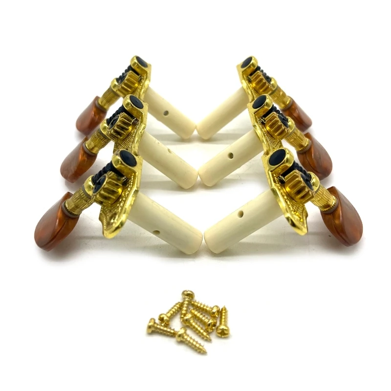 Колки для настройки гитары 3R+3L Тюнер Машинные головки Соотношение 1:18 Колки для гитары с замком
Колки для настройки гитары 3R+3L Тюнер Машинные головки Соотношение 1:18 Колки для гитары с замком