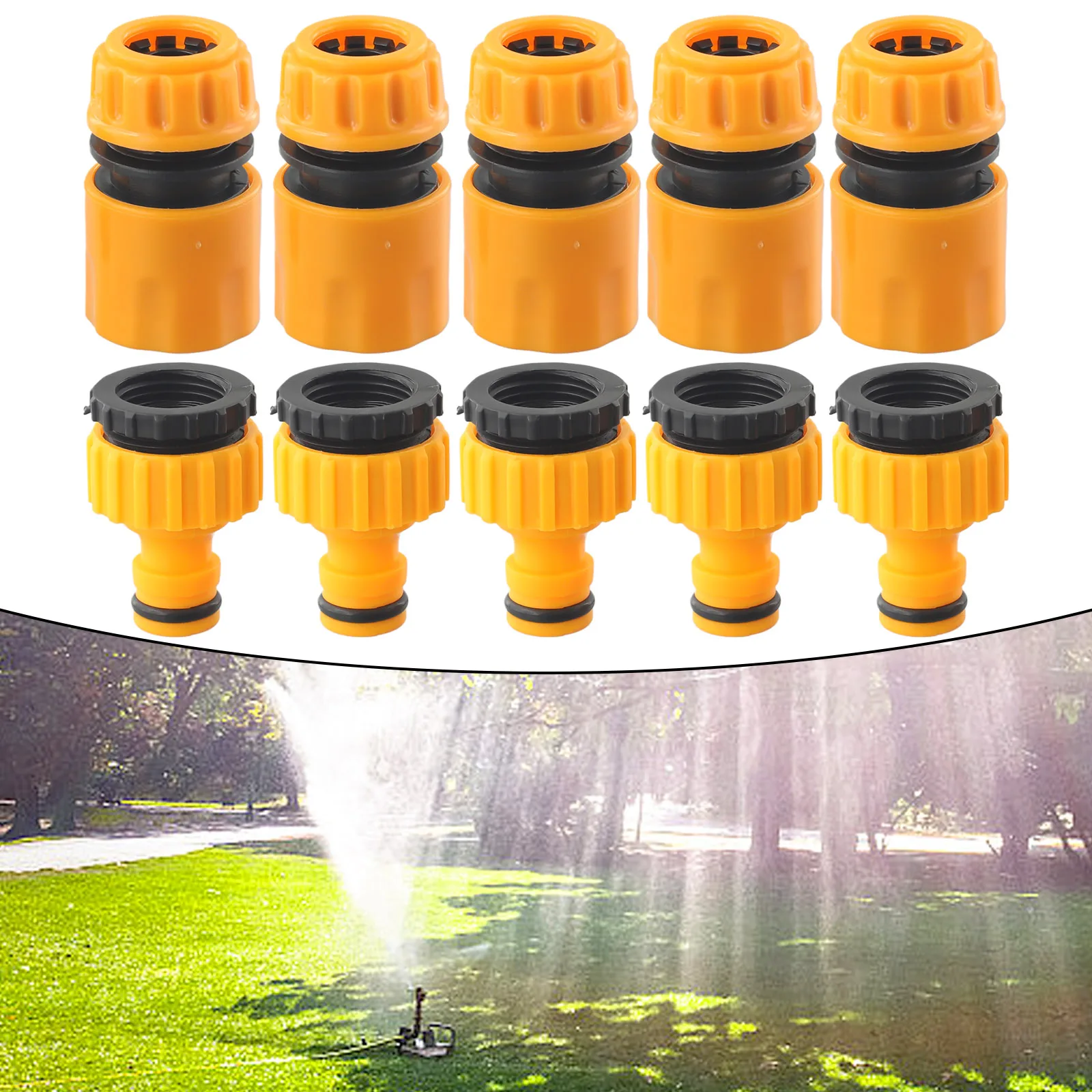 10pc Hose Faucet Quick Connector 3/4 & 1/2 Inch Graden Hose Water Tap Threaded Connector Faucet Adapter For Garden Irrigations
10pc Hose Faucet Quick Connector 3/4 & 1/2 Inch Graden Hose Water Tap Threaded Connector Faucet Adapter For Garden Irrigations