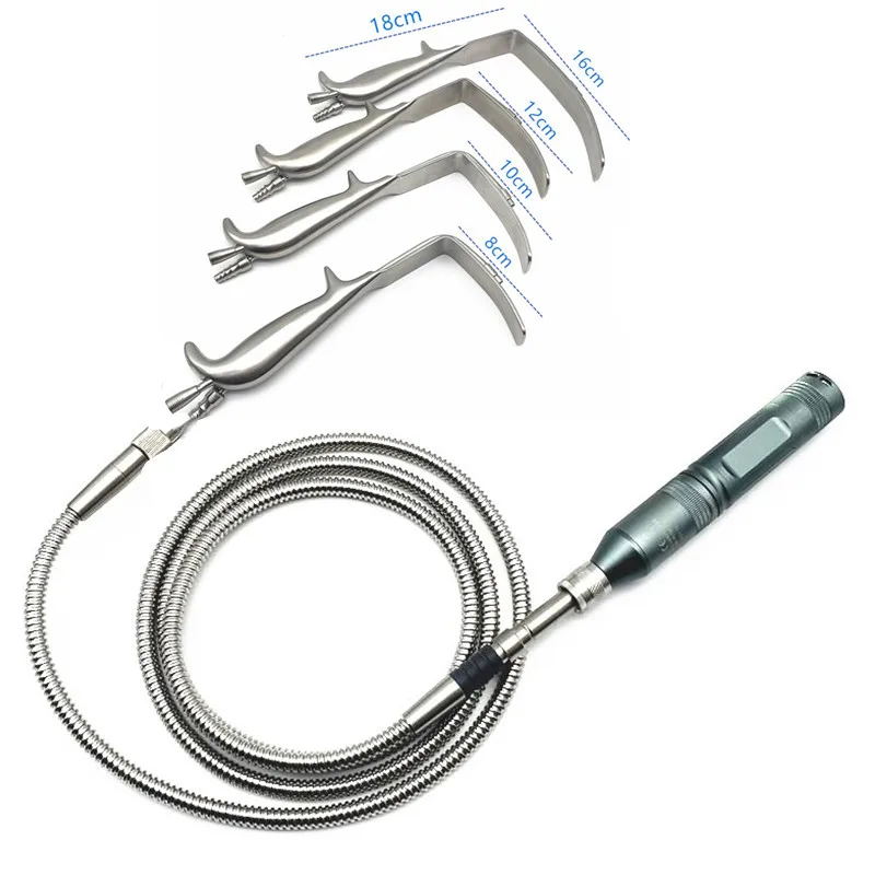 Wrinkle Removal Hook Breast Retractor with Light Guide Pull hook Nasal Hook and fiber Plastic Surgery Instrument
Wrinkle Removal Hook Breast Retractor with Light Guide Pull hook Nasal Hook and fiber Plastic Surgery Instrument