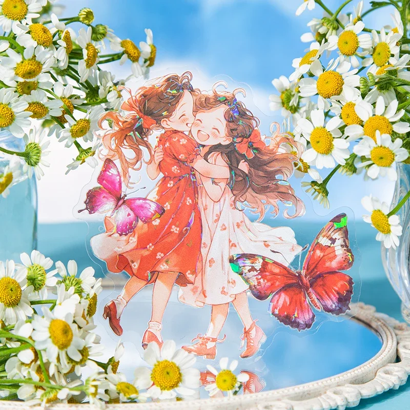 6Sheets Butterfly Girl Stickers Diary Shell Light Handbook Material Decorative Sticker Background Scrapbook cut 138*118MM
6Sheets Butterfly Girl Stickers Diary Shell Light Handbook Material Decorative Sticker Background Scrapbook cut 138*118MM