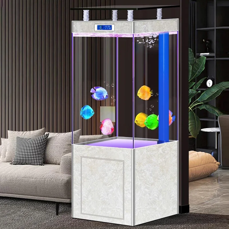 Super White Glass Dragon Fish Tank New Vertical Living Room Small and Medium Bottom Filter Change Water Aquarium
Super White Glass Dragon Fish Tank New Vertical Living Room Small and Medium Bottom Filter Change Water Aquarium