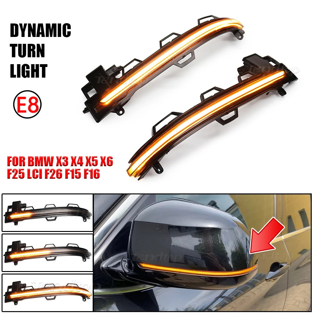 2pcs Side Wing Mirror LED Dynamic Blinker Sequential Turn Signal Light For BMW X3 X4 X5 X6 F25 LCI F26 F15 F16 2014 - 2018
2pcs Side Wing Mirror LED Dynamic Blinker Sequential Turn Signal Light For BMW X3 X4 X5 X6 F25 LCI F26 F15 F16 2014 - 2018