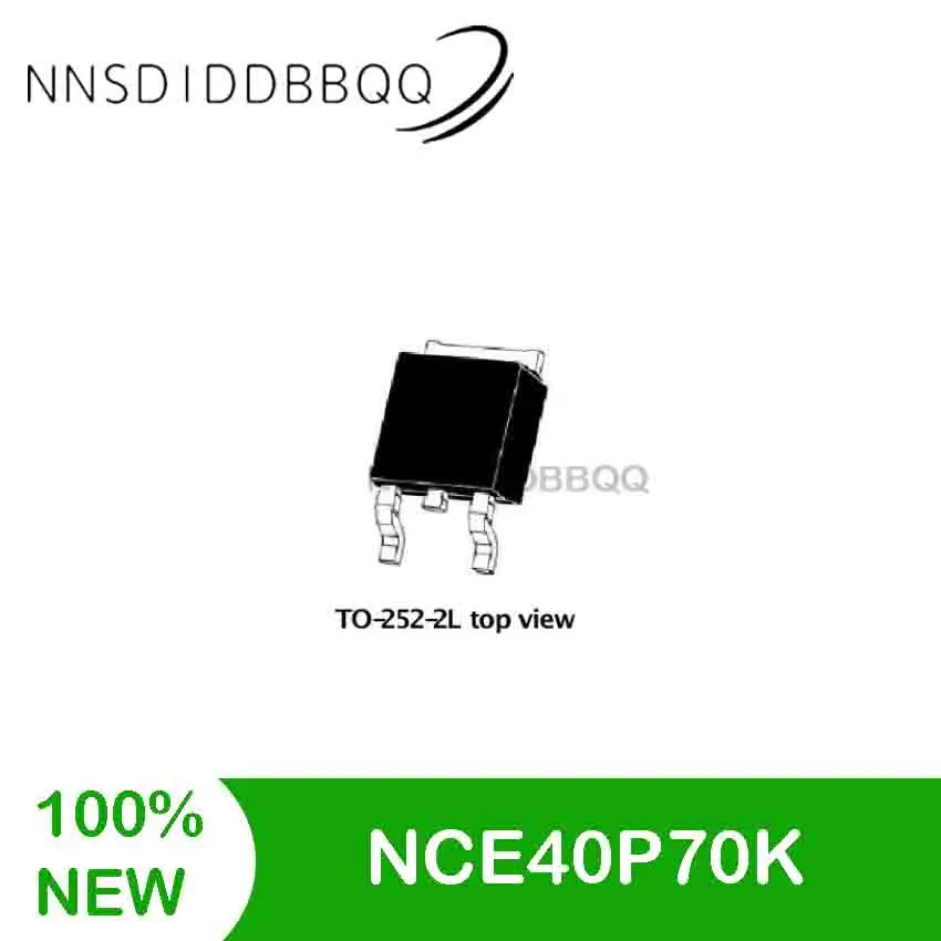 10 шт./лот NCE40P70K MOSFET транзистор TO-252 P-channel -40V -70A 10 mΩ @-10V IC полевые транзисторы, набор электронных компонентов 
10 шт./лот NCE40P70K MOSFET транзистор TO-252 P-channel -40V -70A 10 mΩ @-10V IC полевые транзисторы, набор электронных компонентов