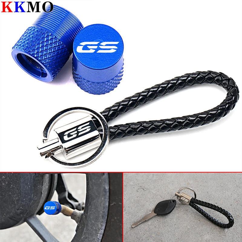 

GS Accessorie Keychain & CNC Tire Valve Caps For BMW R1200GS R1250GS R 1200GS R1250 GS LC ADV F850GS F750GS F800GS F700GS G310GS