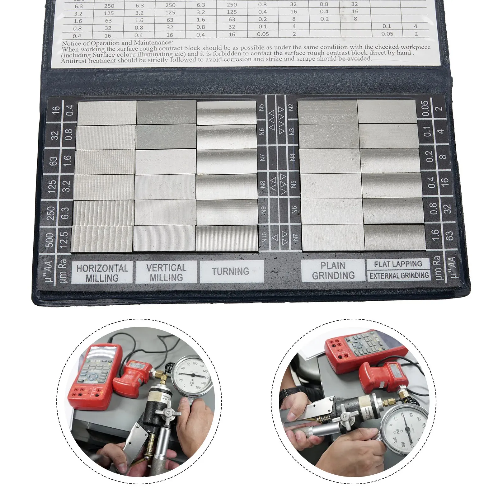 Practical Sample Block Roughness For Mechanical Workpieces RUG-100 30pcs Comparator Compare Conveniently For Compare Test
Practical Sample Block Roughness For Mechanical Workpieces RUG-100 30pcs Comparator Compare Conveniently For Compare Test