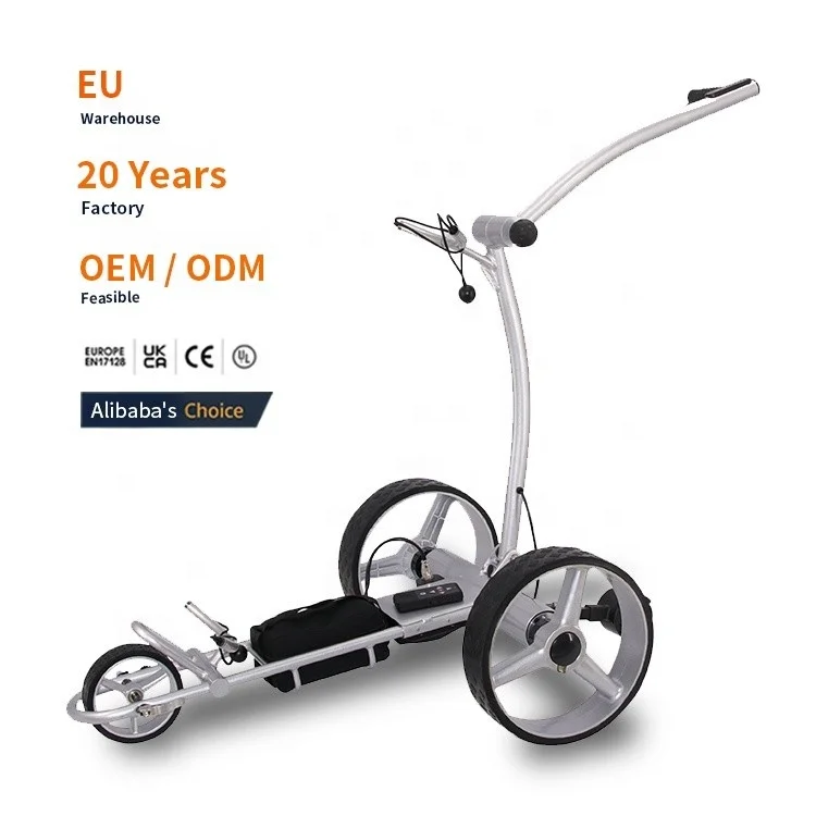 UK Europe Warehouse DDP In Stock Professional Foldable 3 Wheel Electric Golf Trolley With Remote Control 
UK Europe Warehouse DDP In Stock Professional Foldable 3 Wheel Electric Golf Trolley With Remote Control