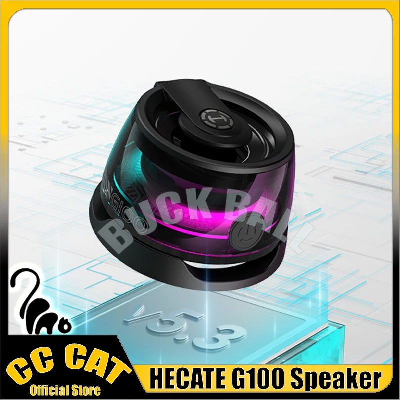 

New HECATE G100 Wireless Bluetooth Speaker Magnetic Portable Small High Sound Computer Speakers Subwoofer For Home Desktop Gifts