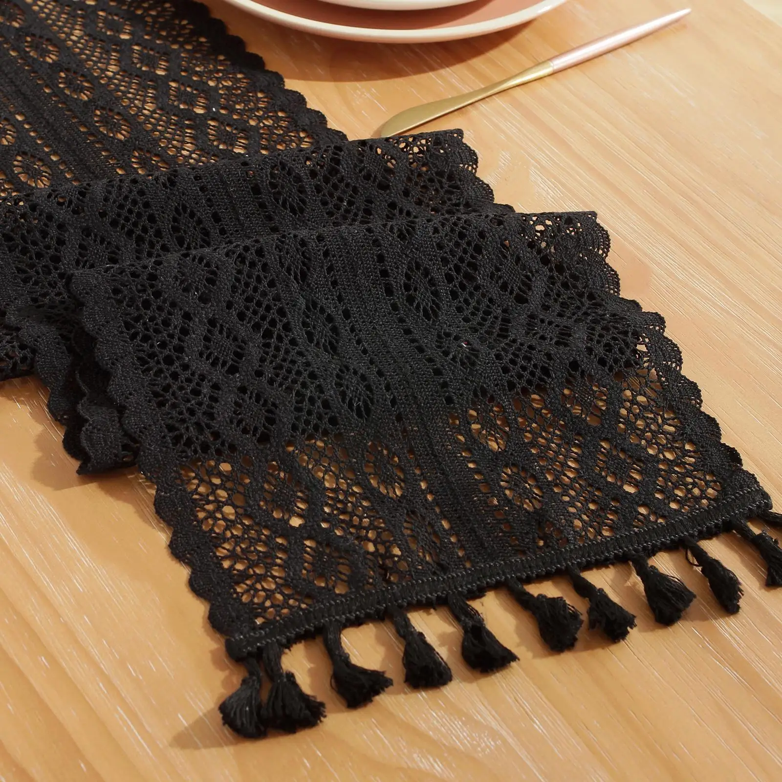New Lace Table Runner With Fringed Rectangular Tablecloth Edge Table Cotton Hollow Tablecloth Decoration Family Decoration D7N1
New Lace Table Runner With Fringed Rectangular Tablecloth Edge Table Cotton Hollow Tablecloth Decoration Family Decoration D7N1