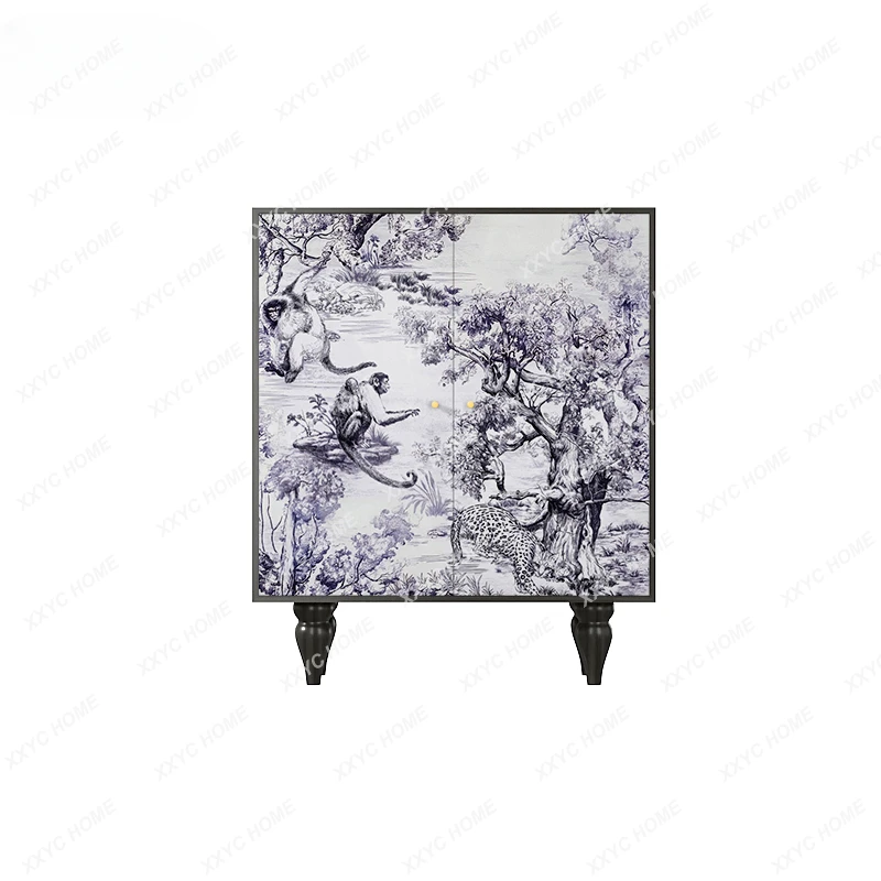 New Chinese Style Double-Door Shoe Cabinet Creative Blue and White Porcelain Decorative Living Room Entrance Storage Cabinet
New Chinese Style Double-Door Shoe Cabinet Creative Blue and White Porcelain Decorative Living Room Entrance Storage Cabinet