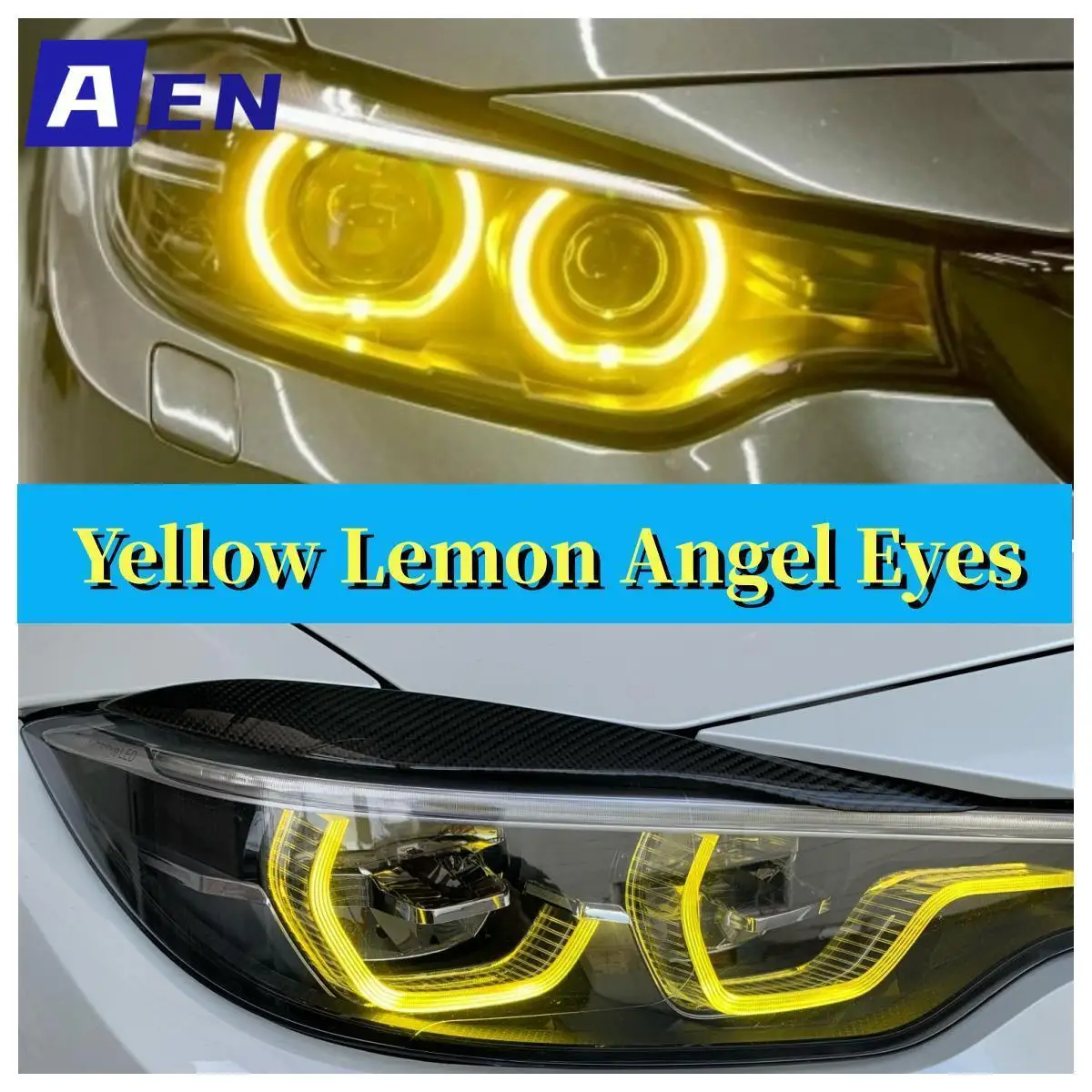 

M3 M4 Yellow Lemon Angel Eyes DRL LED Boards for 2018 2019 2020 F36 F32 F82 F80 F33 LCI LED Headlight Daytime Running Light