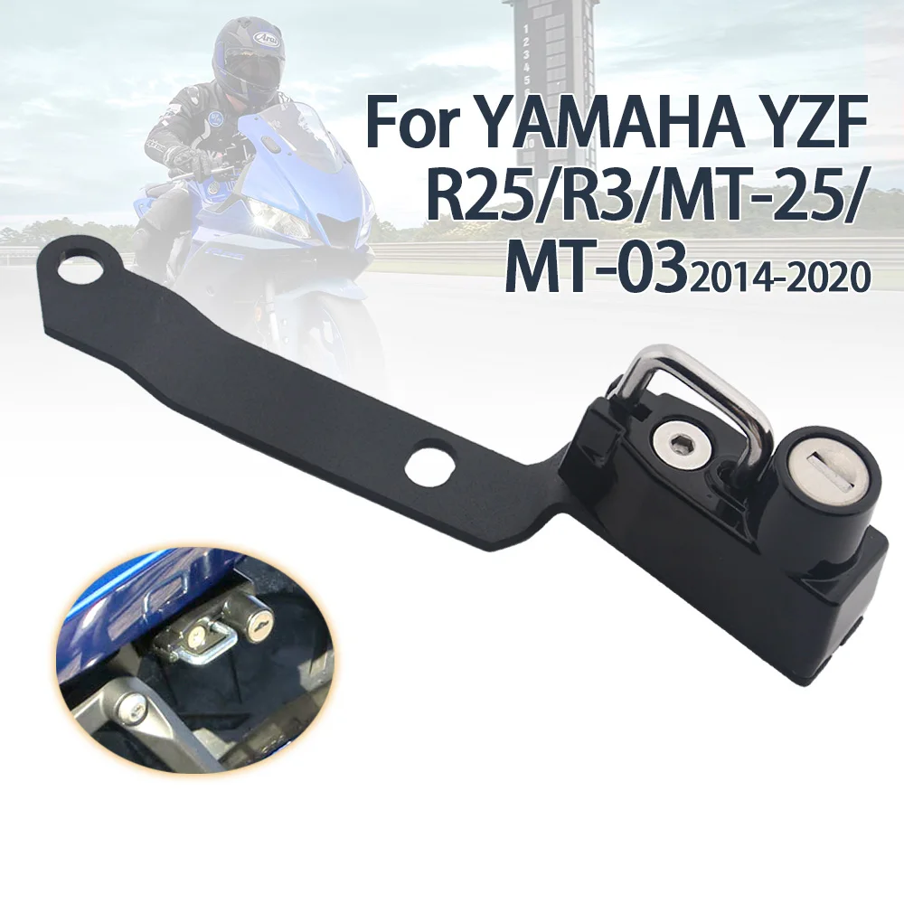 Набор замков для мотоциклетного шлема для YAMAHA YZF R25 R3 MT-25 MT-03, защитные противоугонные шлемы, устойчивые к ржавчине, прочные, алюминиевые
Набор замков для мотоциклетного шлема для YAMAHA YZF R25 R3 MT-25 MT-03, защитные противоугонные шлемы, устойчивые к ржавчине, прочные, алюминиевые