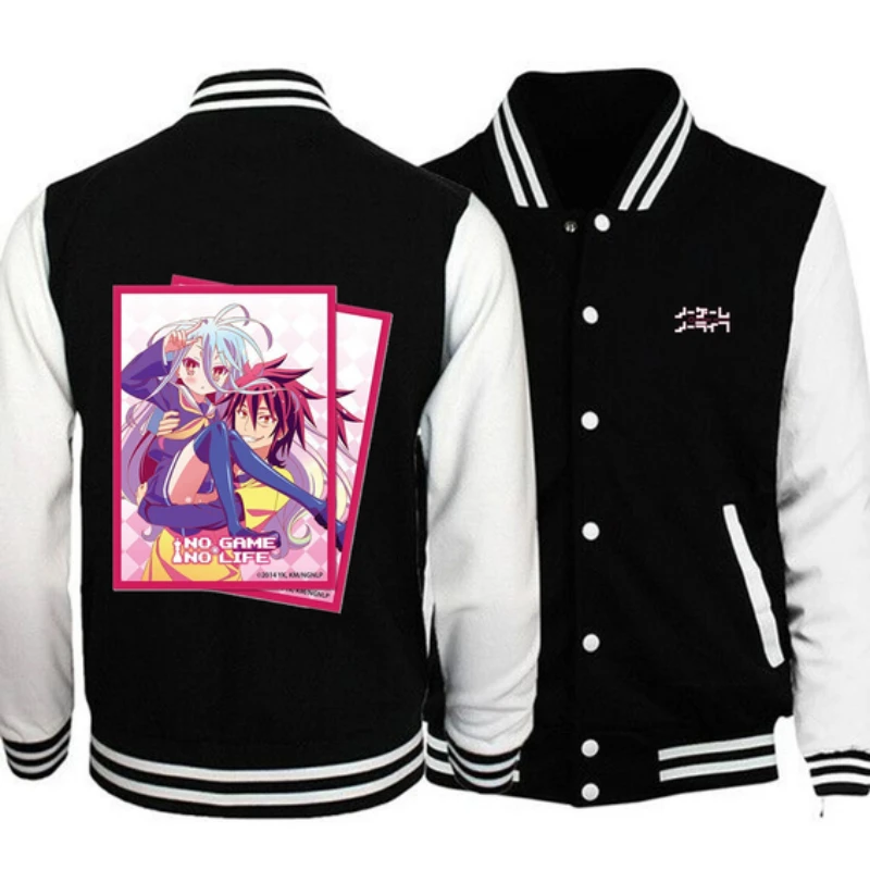 Хит продаж, японская бейсбольная куртка Аниме No Game No Life, свитшот, зимняя мотоциклетная куртка, Мужская одежда, пальто из полиэстера
Хит продаж, японская бейсбольная куртка Аниме No Game No Life, свитшот, зимняя мотоциклетная куртка, Мужская одежда, пальто из полиэстера