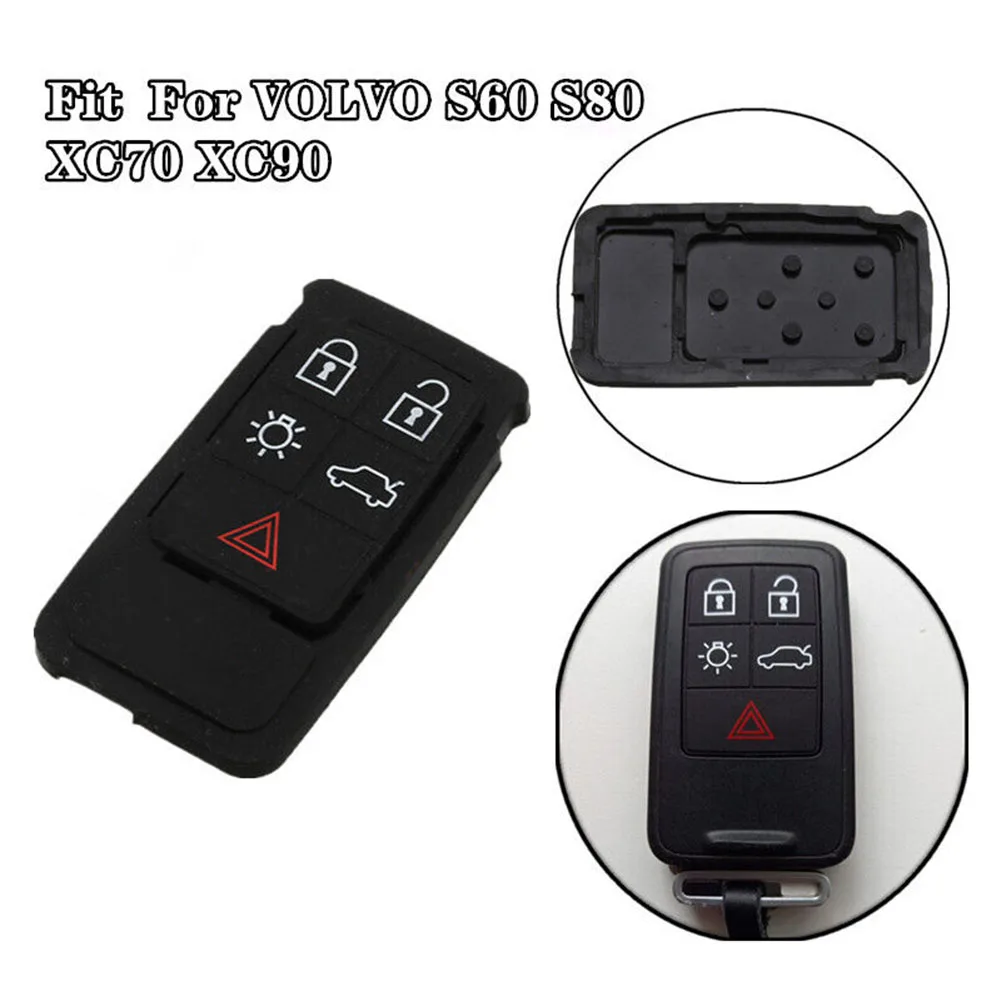 5-Button Remote Key Fob Pads Wear-resistant Rubber Remote Car Key For Volvo XC60 XC 70 V70 S60 S80 Car Accessories Parts
5-Button Remote Key Fob Pads Wear-resistant Rubber Remote Car Key For Volvo XC60 XC 70 V70 S60 S80 Car Accessories Parts