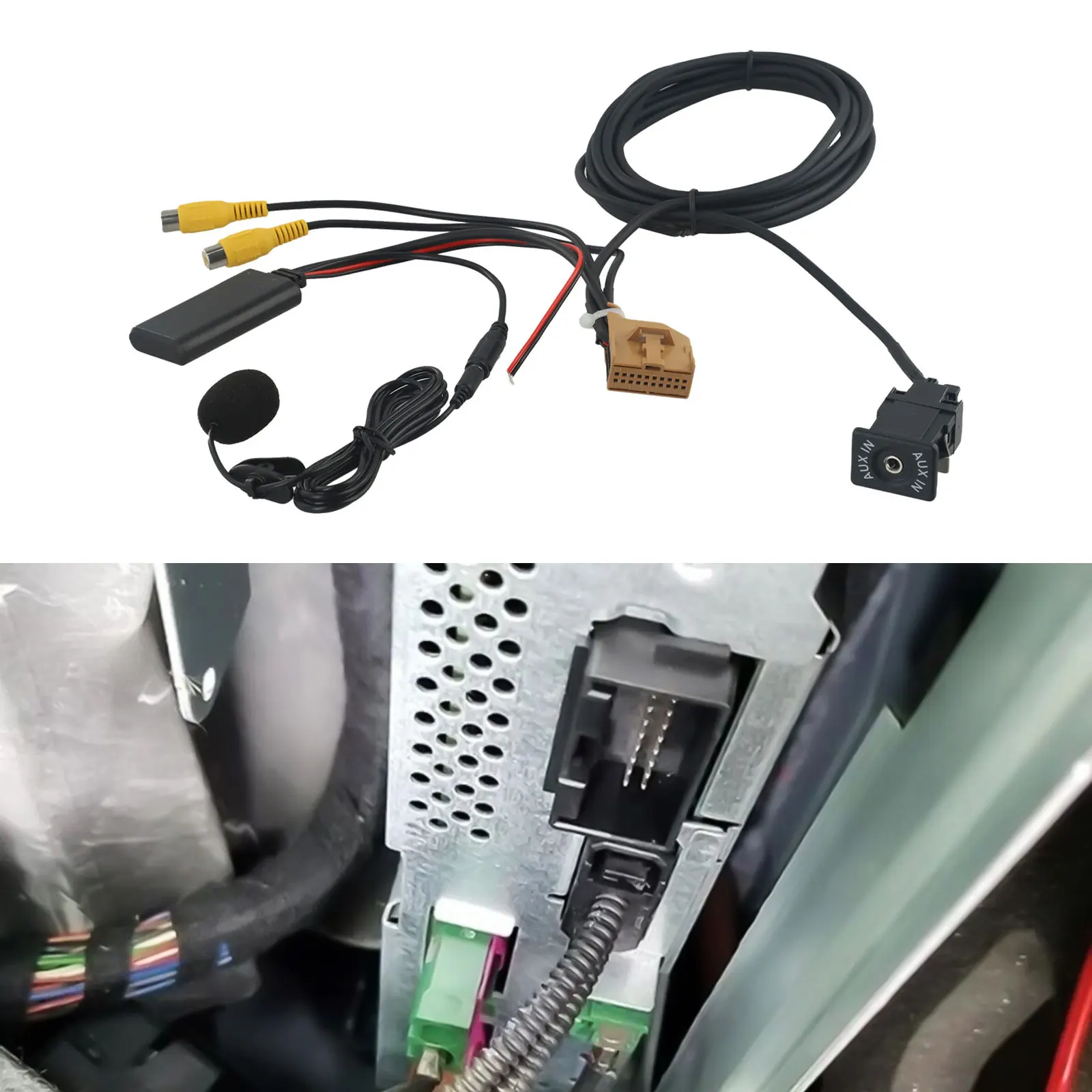 Advanced Car Stereo Configuration Bluetooth Compatible For MMI 2G Car AUX Cable Adapter for Q7 A6 A8 2006 2008
Advanced Car Stereo Configuration Bluetooth Compatible For MMI 2G Car AUX Cable Adapter for Q7 A6 A8 2006 2008
