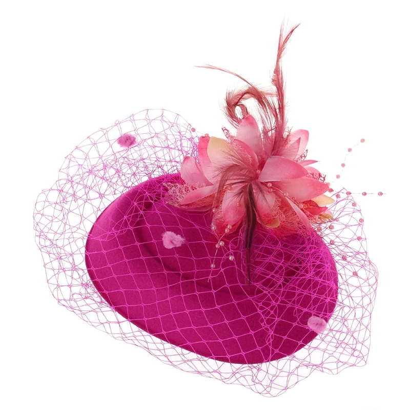 4XBE Fascinators Hats Solid Color Feather Flower Pillbox Hat Cocktail Tea Party Headwear with Veil for Girls and Women
4XBE Fascinators Hats Solid Color Feather Flower Pillbox Hat Cocktail Tea Party Headwear with Veil for Girls and Women