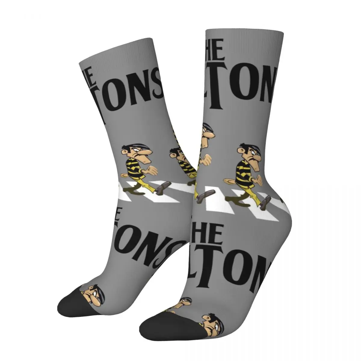 

Funny Crazy compression Each Form Sock for Men Hip Hop Harajuku T-The Daltons Happy Quality Pattern Printed Boys Crew Sock