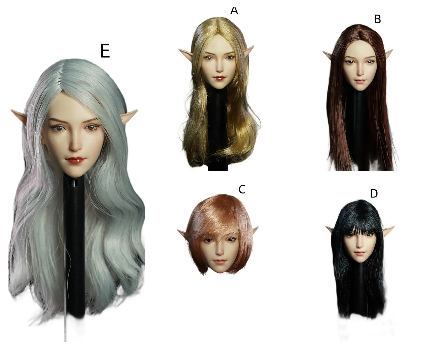 1/6 Scale Head Carving SDH021 Elf beauty Ear Model Plant Curly Hair Long Straight Suitable 12 Inch Action Figure Body Doll
1/6 Scale Head Carving SDH021 Elf beauty Ear Model Plant Curly Hair Long Straight Suitable 12 Inch Action Figure Body Doll