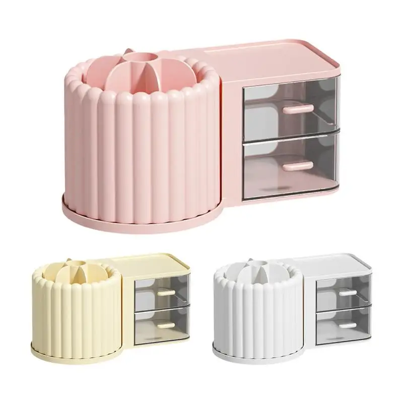 Cosmetic Storage Organizer Cosmetic Storage Rotating Box Detachable Partition Rotating Storage Rack for Eyeliner Makeup Brushes
Cosmetic Storage Organizer Cosmetic Storage Rotating Box Detachable Partition Rotating Storage Rack for Eyeliner Makeup Brushes